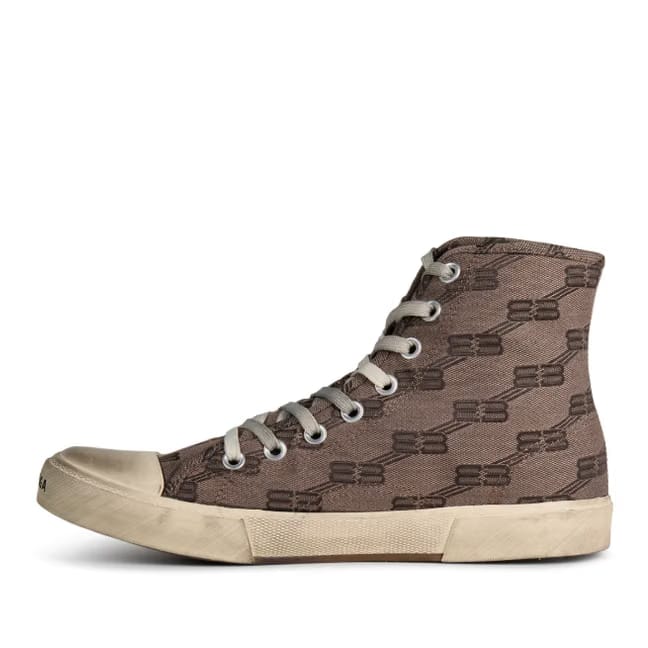BALENCIAGA  Paris High Tops Grey/Brown