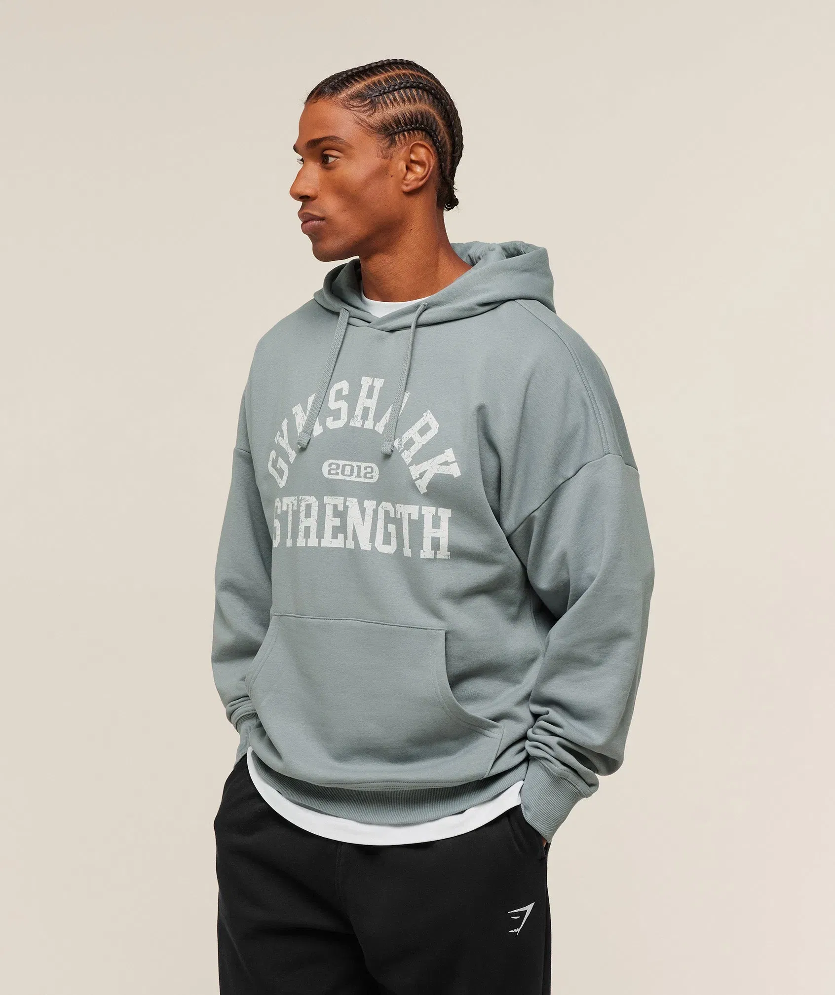 Gymshark 2012 Strength Hoodie - Denim Grey