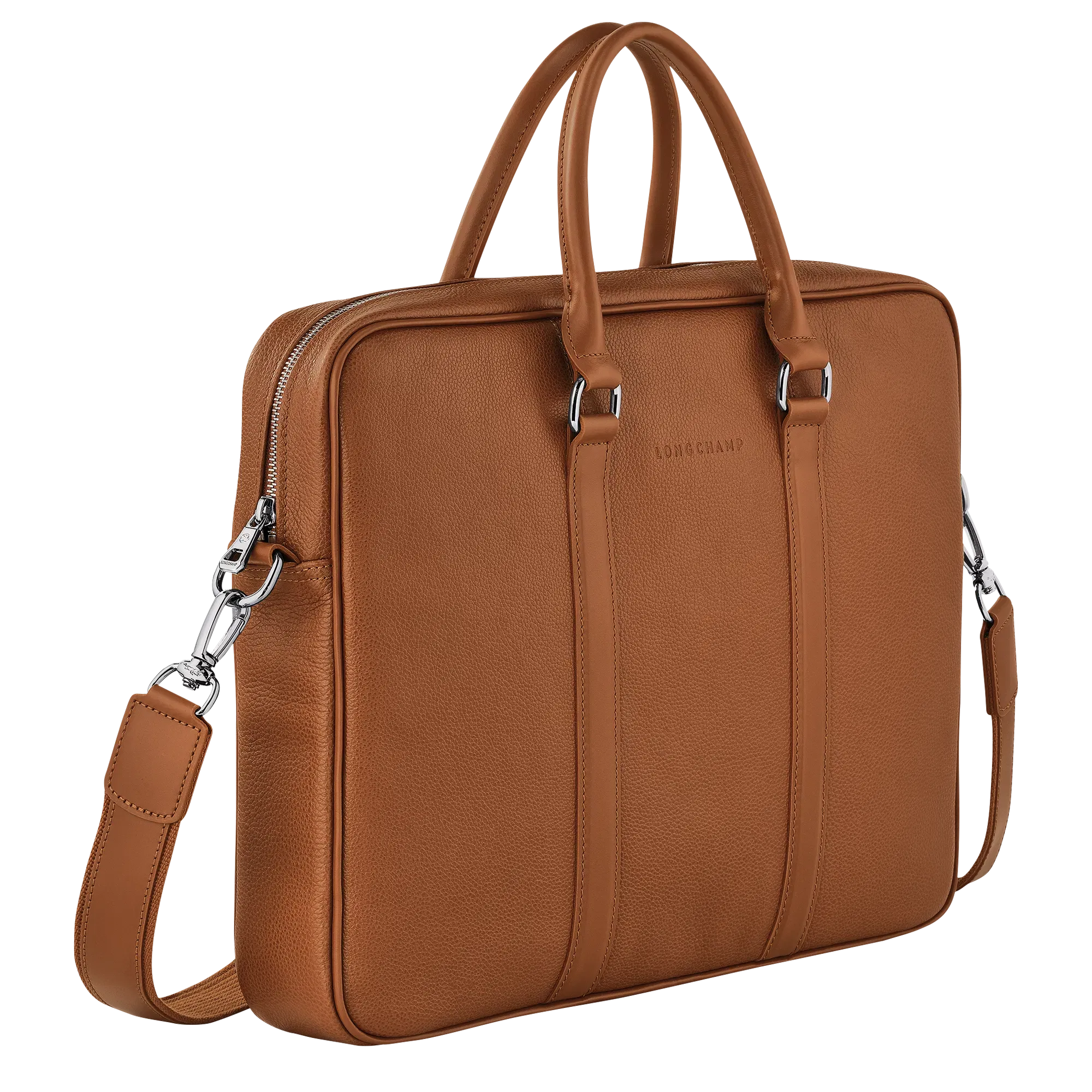 Longchamp Le Foulonné S Briefcase Caramel