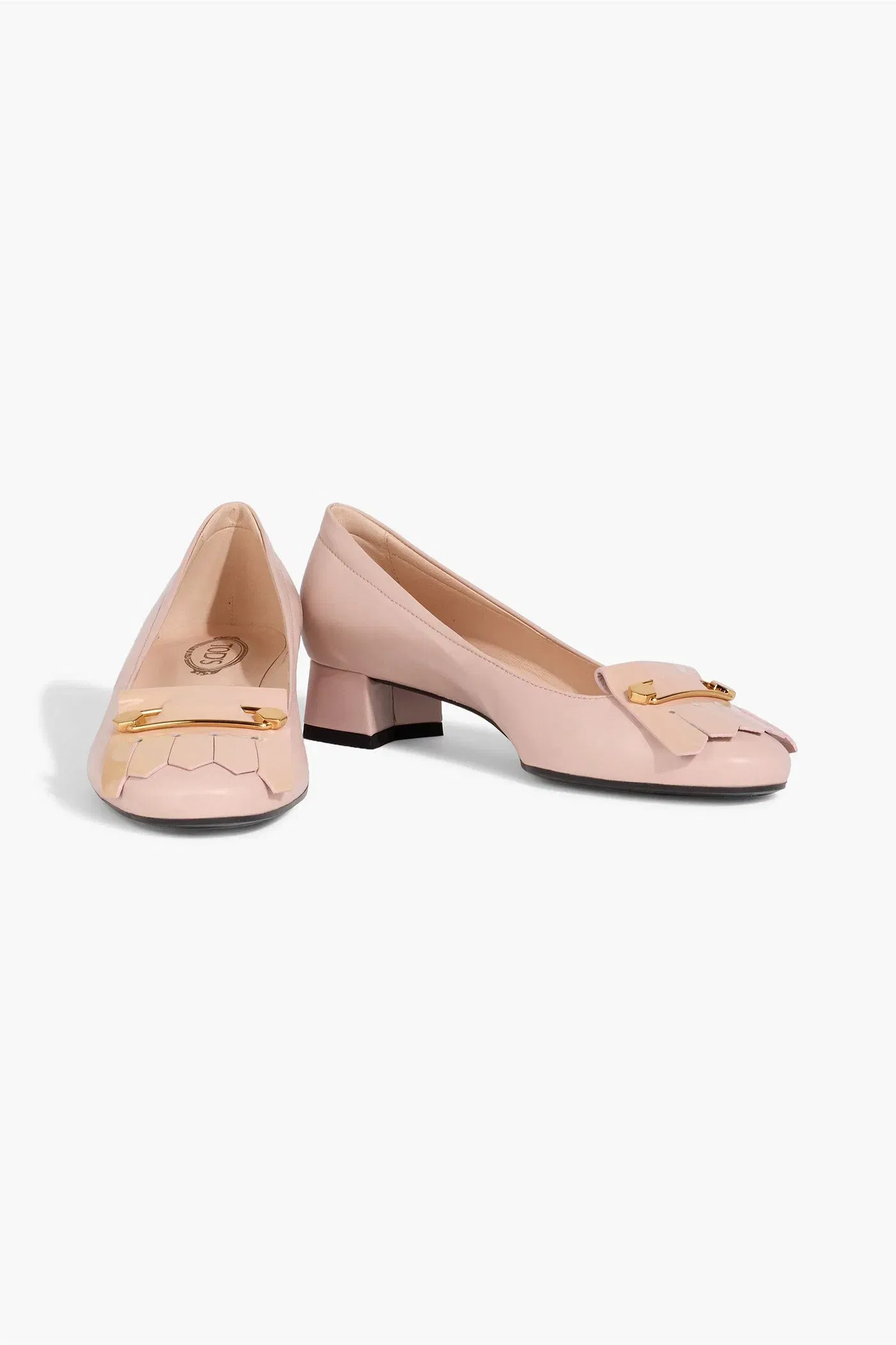 Tod's Embellished Leather Pumps Blush Women's