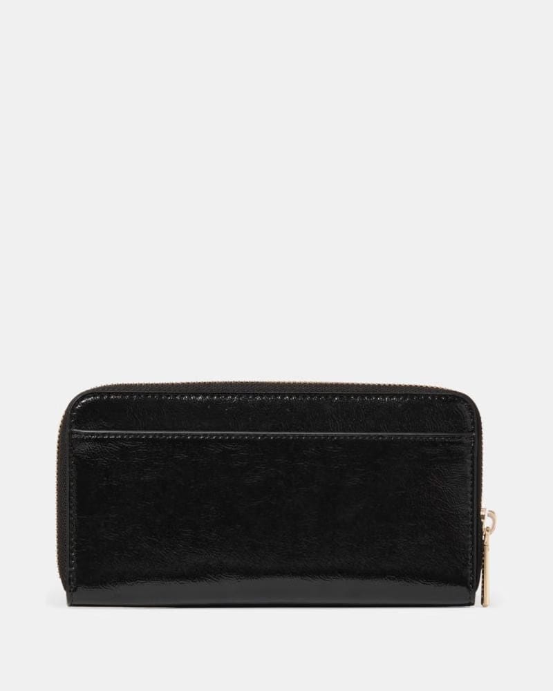 Bridget Crinkle Patent Large Continental Wallet