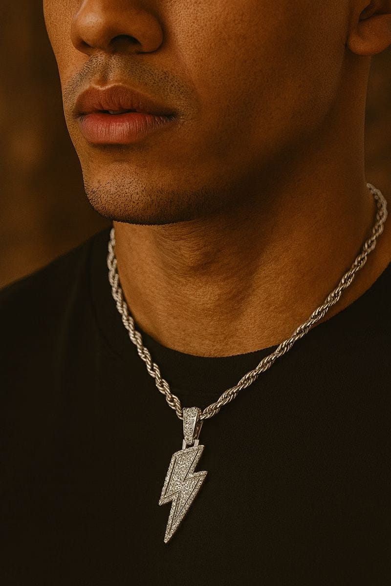 Lightning Zircon Pendant Necklace