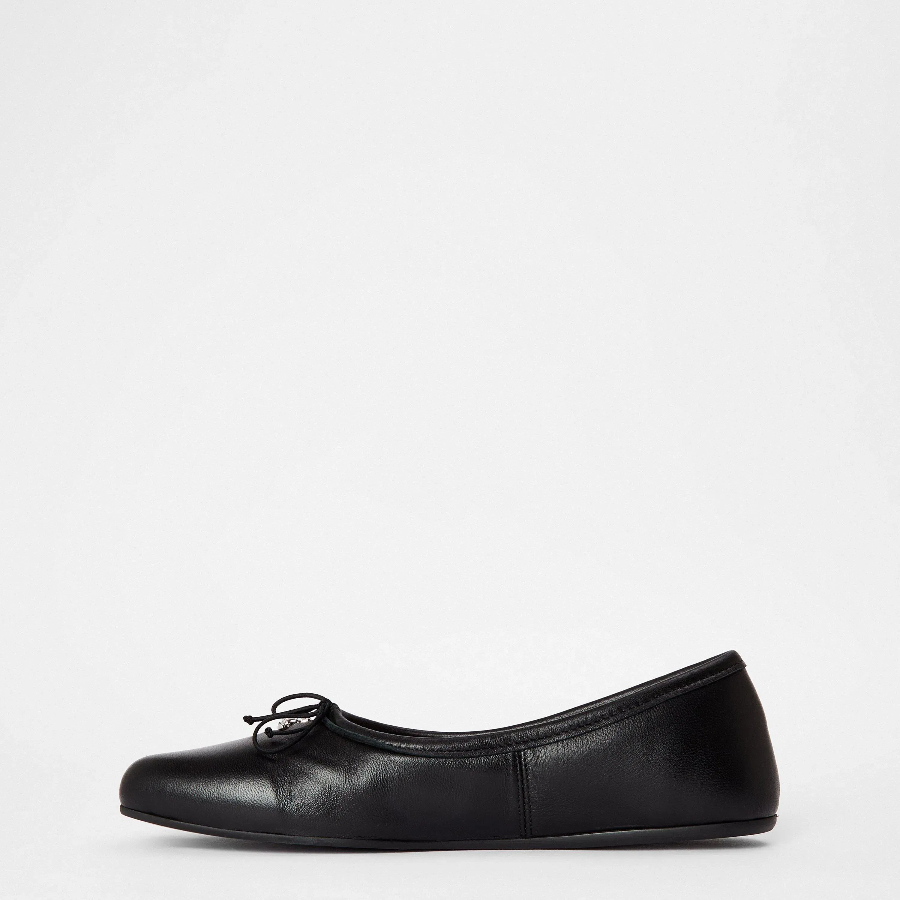 Leather Brigitte Ballerina Pumps