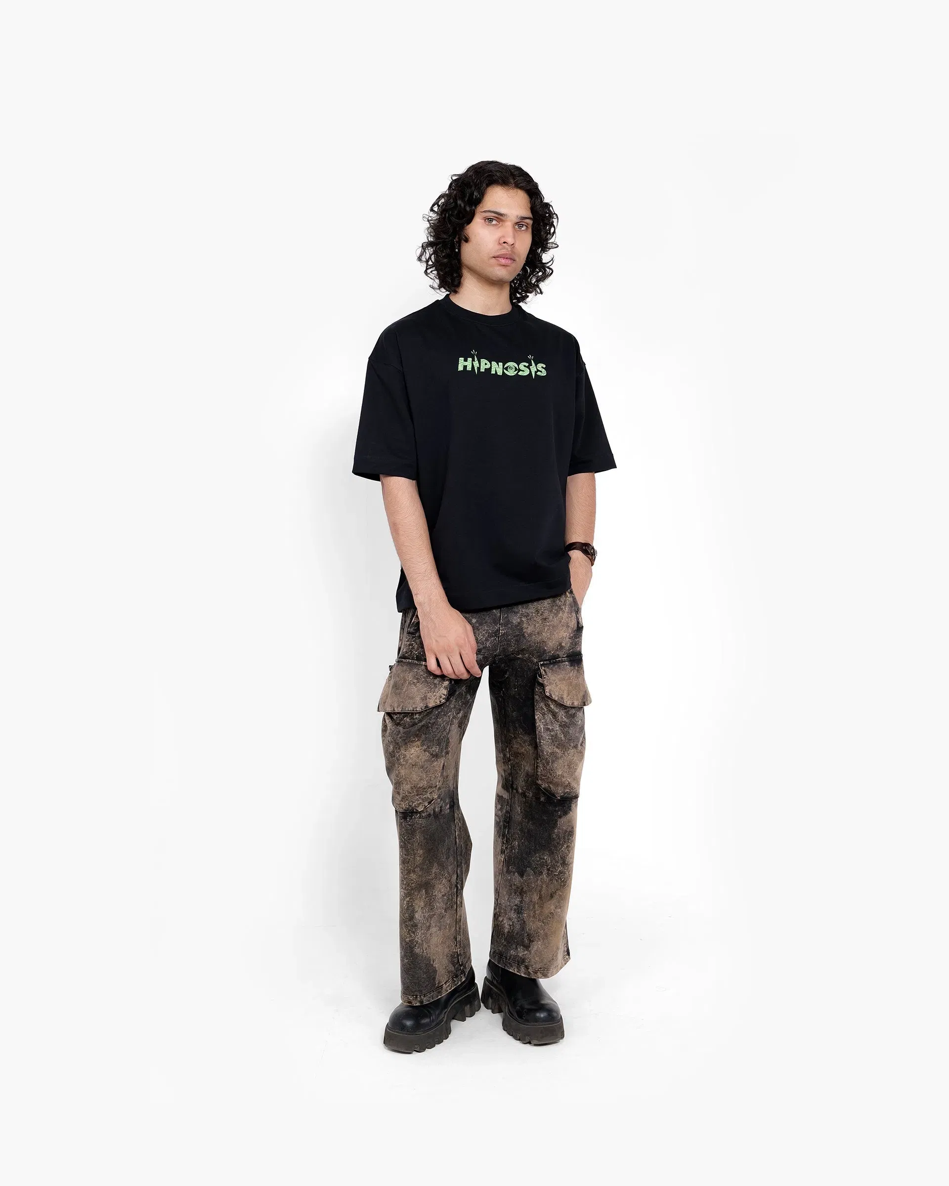 Hypnosis - Black Oversized T-Shirt