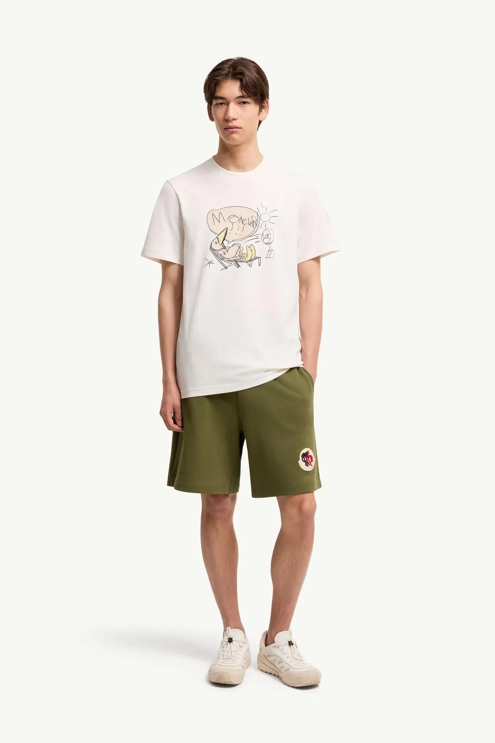 Moncler Monduck Cotton T-Shirt White White