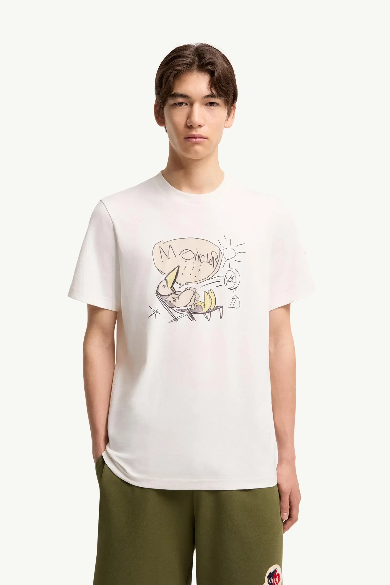 Moncler Monduck Cotton T-Shirt White White