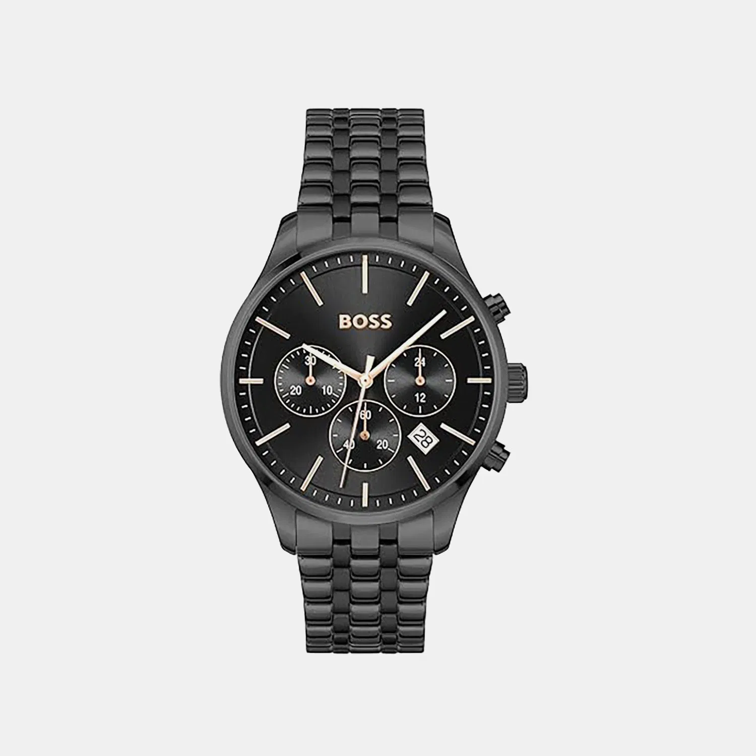 Boss Avery Men Quartz Black Dial Chronograph Stainless Steel Watch 1514256