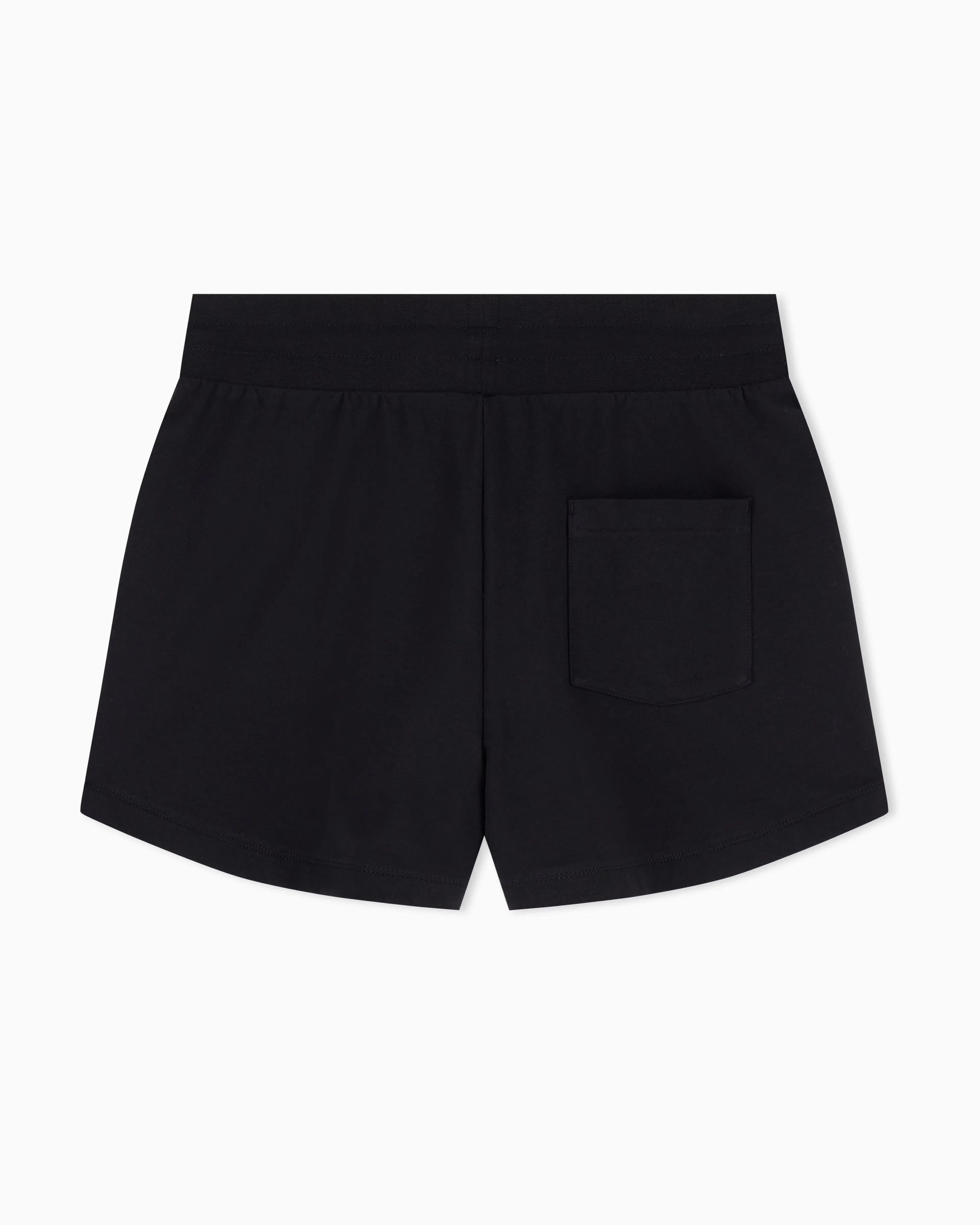 EA7 Cotton fleece jersey shorts with drawstring Core Lady