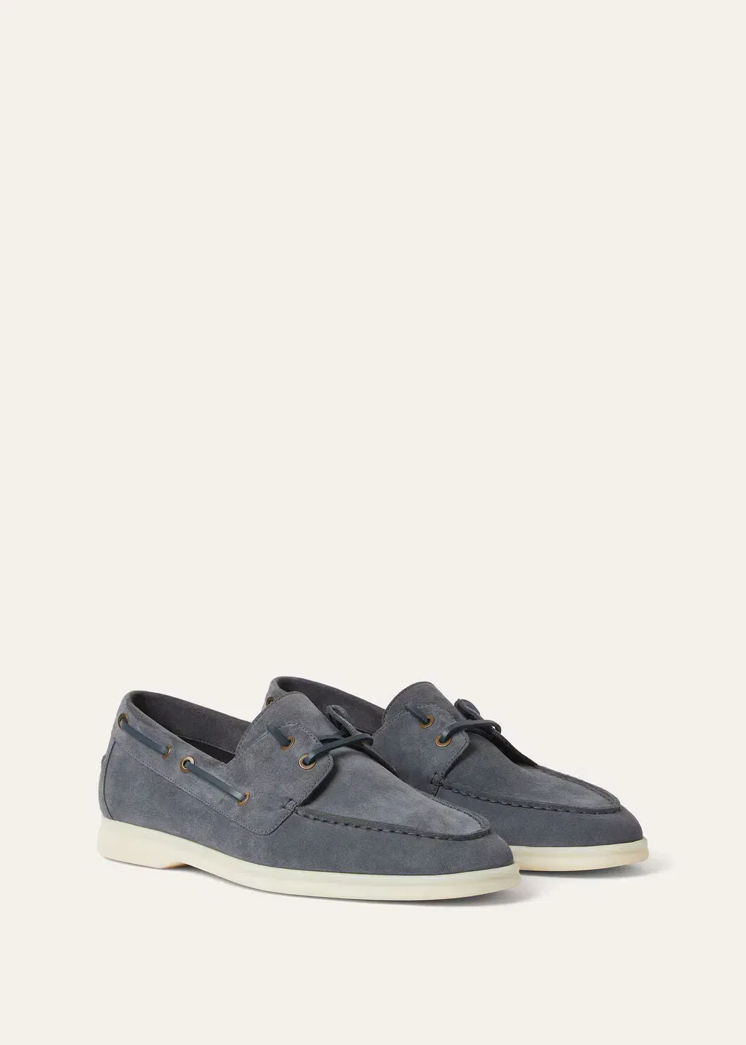 LoroPiana Sea-Sail Walk Loafer Marina Grey