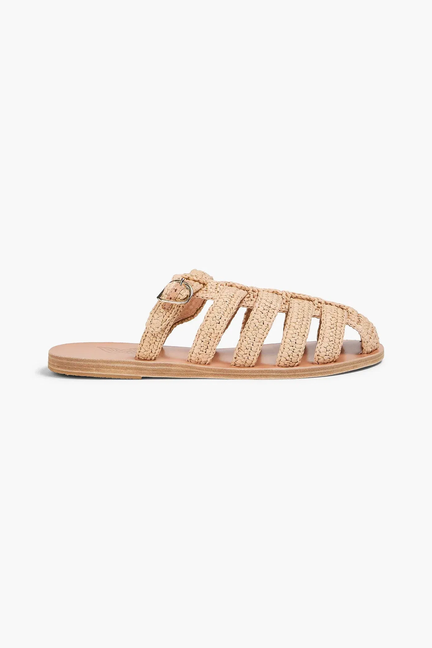 Ancient Greek Sandals Cosima Raffia Sandals Beige Women's