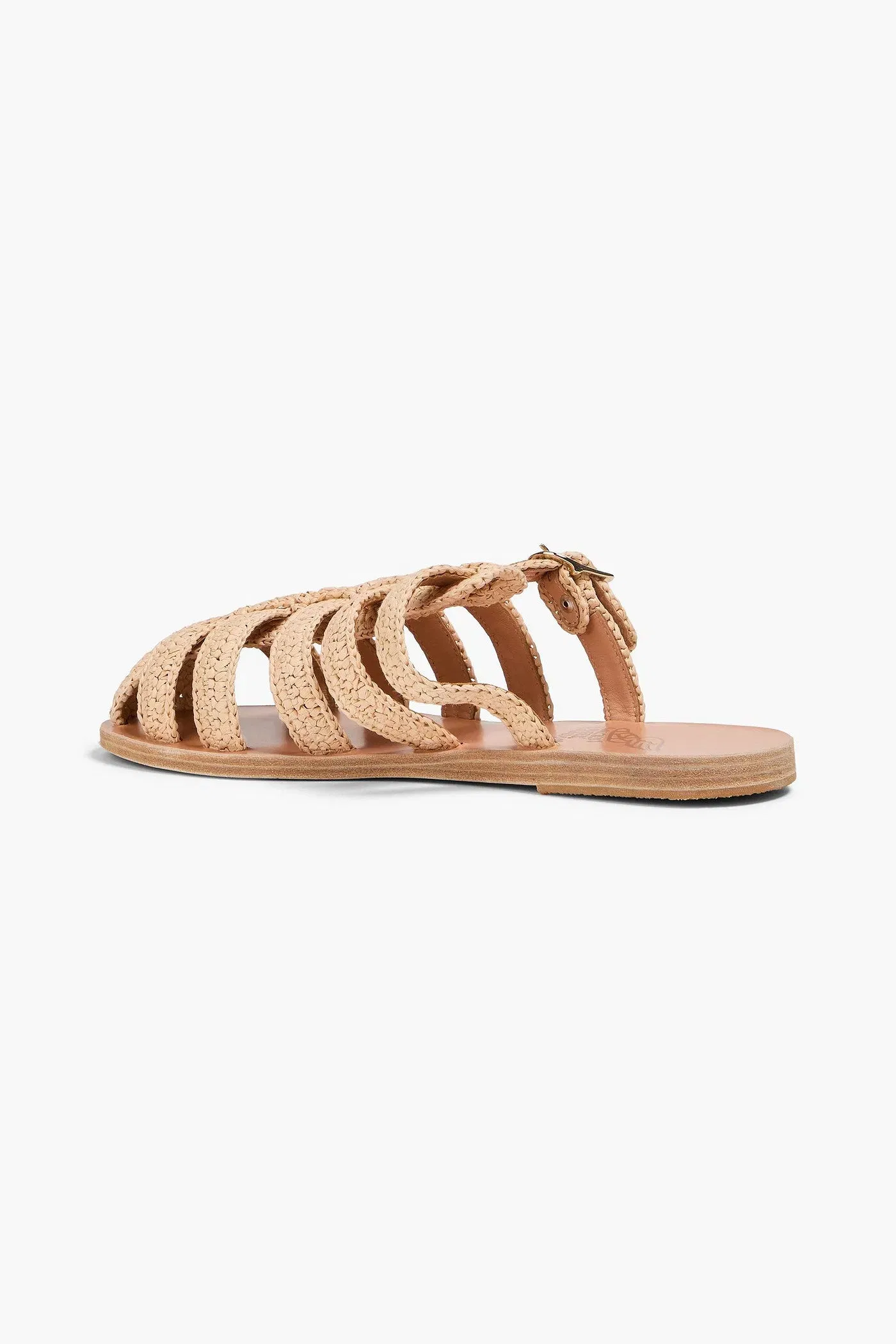 Ancient Greek Sandals Cosima Raffia Sandals Beige Women's