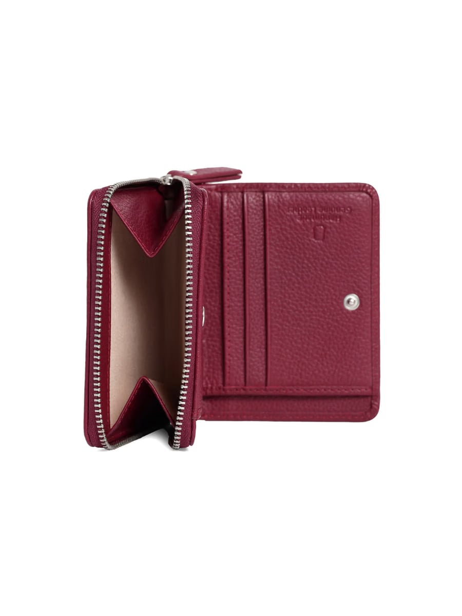 Aero Bi-Fold Wallet, Leather With RFID Blocking | Red
