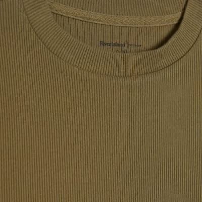 Green Fitted Rib T-Shirt