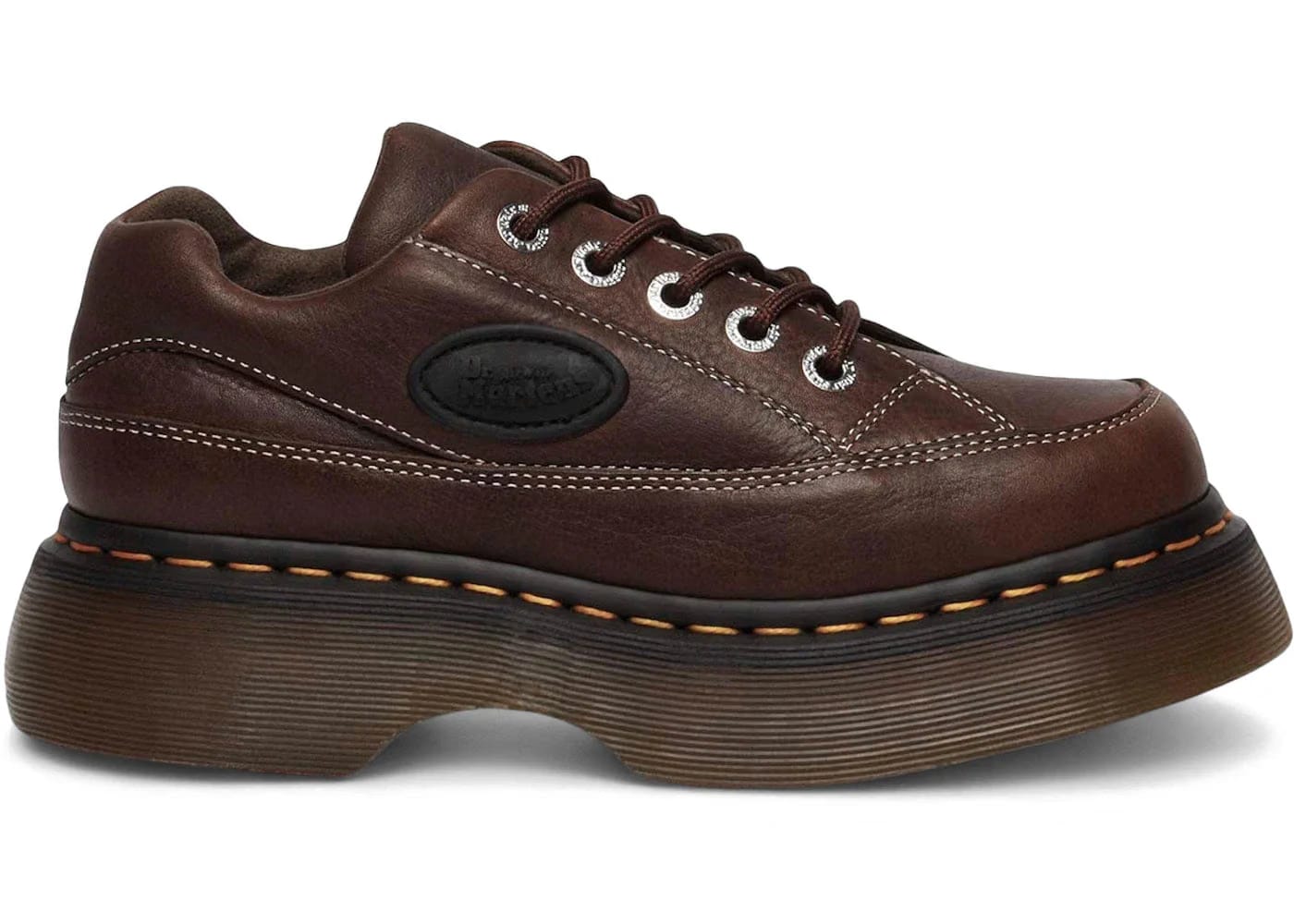 Dr. Martens Buzz 5-Eye Grizzly Dark Brown Womens