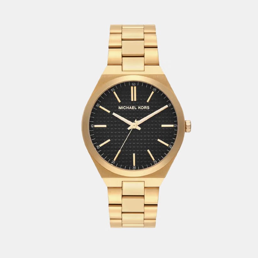 Michael Kors Lenox Men Quartz Black Dial Analog Stainless Steel Watch Mk9226