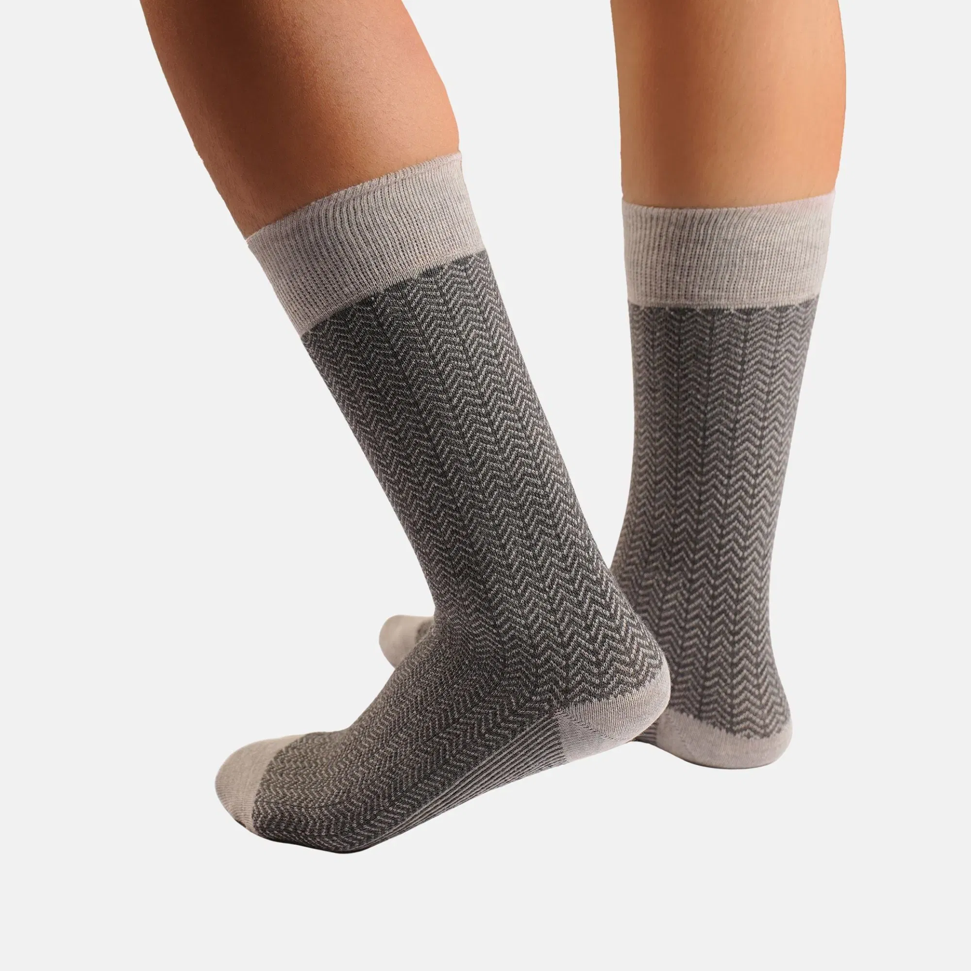Men’s Patterned Cotton Crew Socks