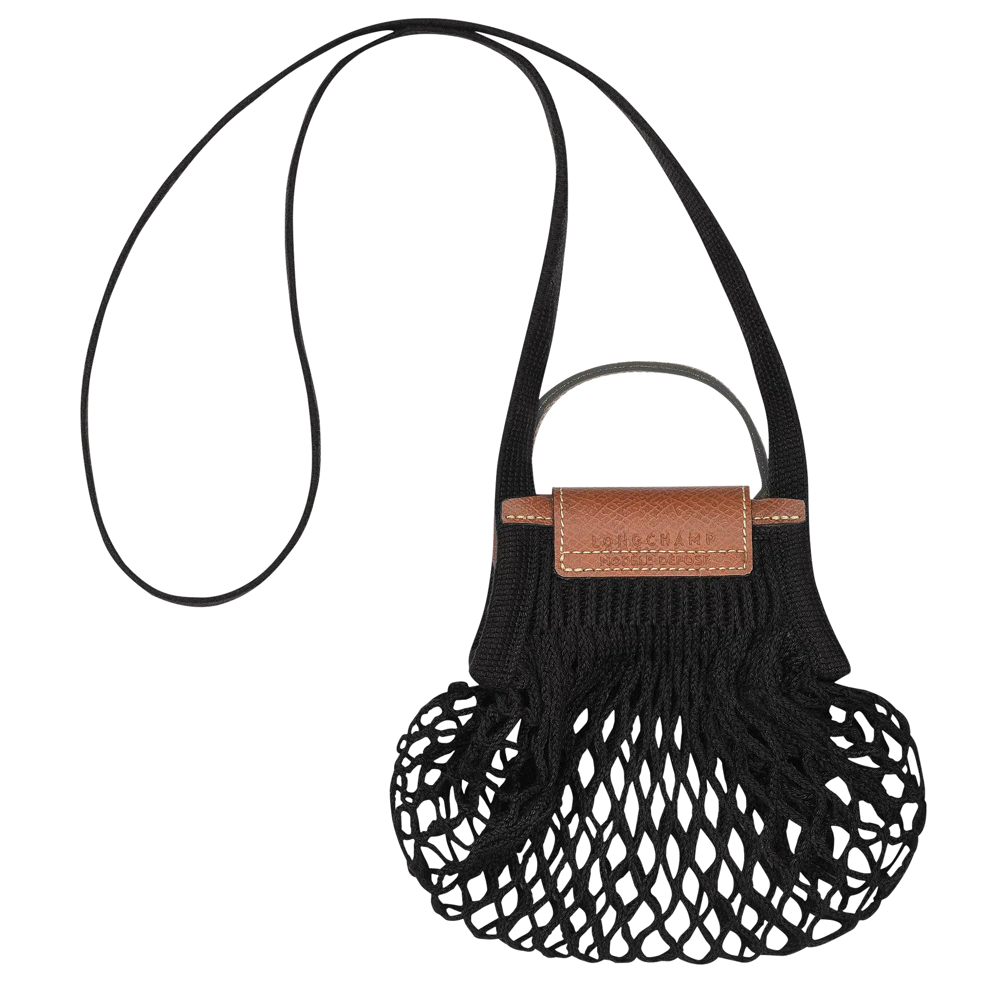 Longchamp Le Pliage Filet XS Mesh bag Black