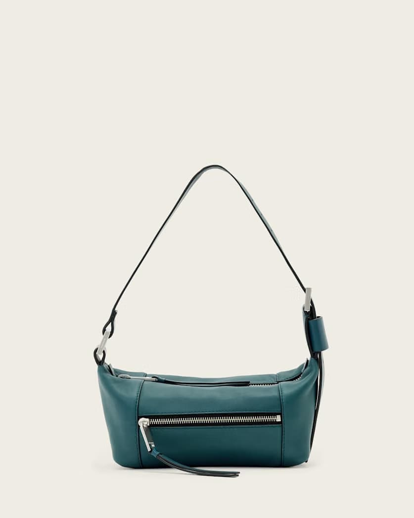 AllSaints Vega Leather Mini Bag Women's Emerald Green Women's
