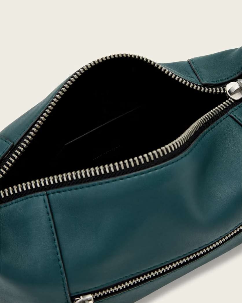 AllSaints Vega Leather Mini Bag Women's Emerald Green Women's