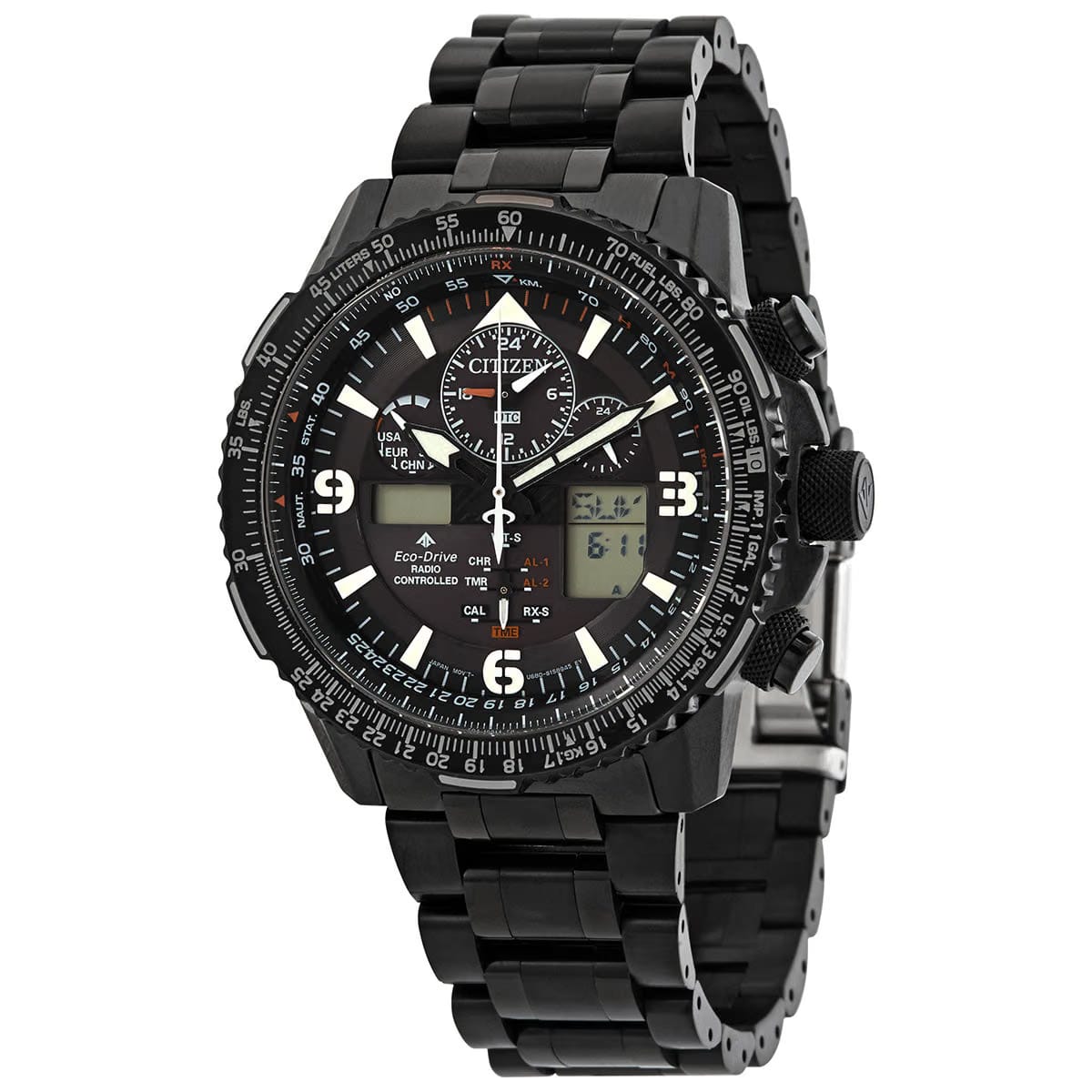 Citizen Perpetual Black Dial Mens Watch