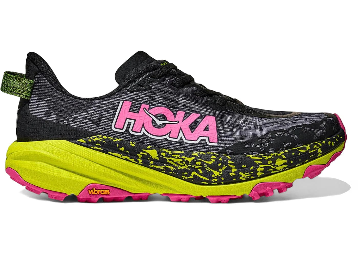 Hoka One One Speedgoat 6 Black Neon Citrus Womens