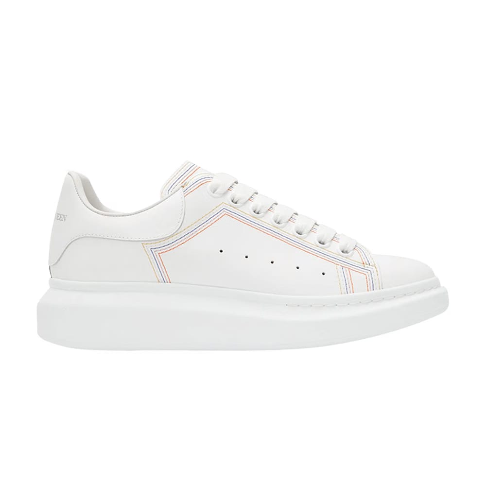Alexander McQueen Oversized Sneaker Embroidered - White Multicolor