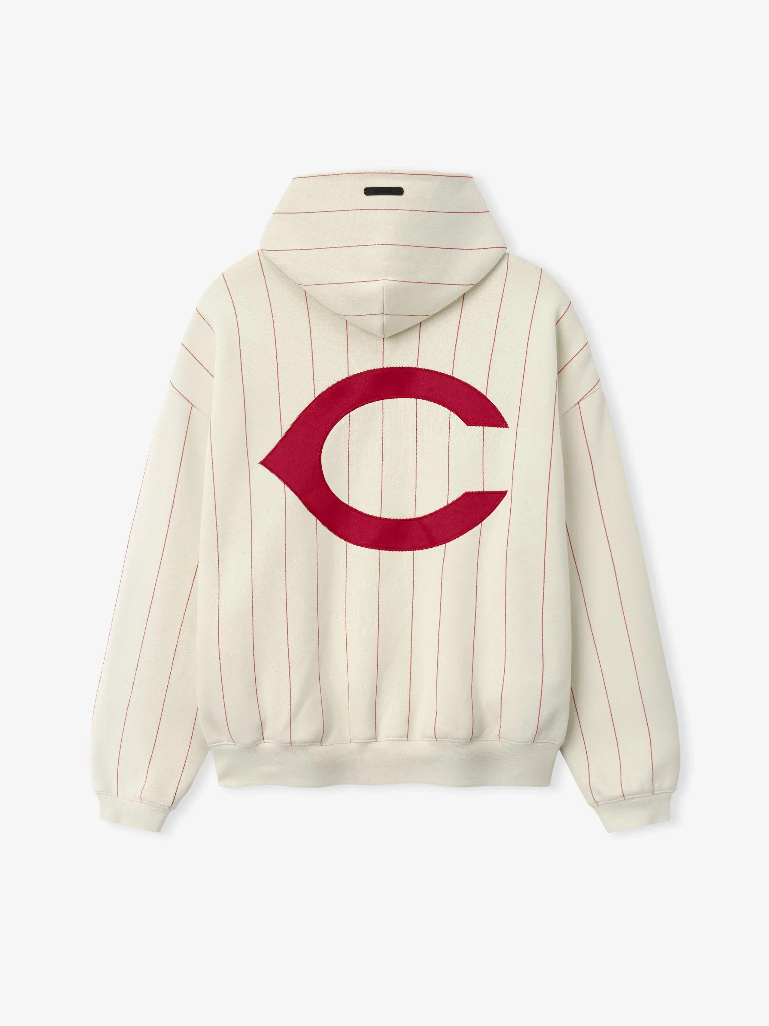 Essentials Reds Sport Hoodie Oat W Red Pinstripes