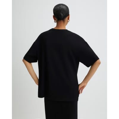 Black Premium Short Sleeve Oversized T-shirt