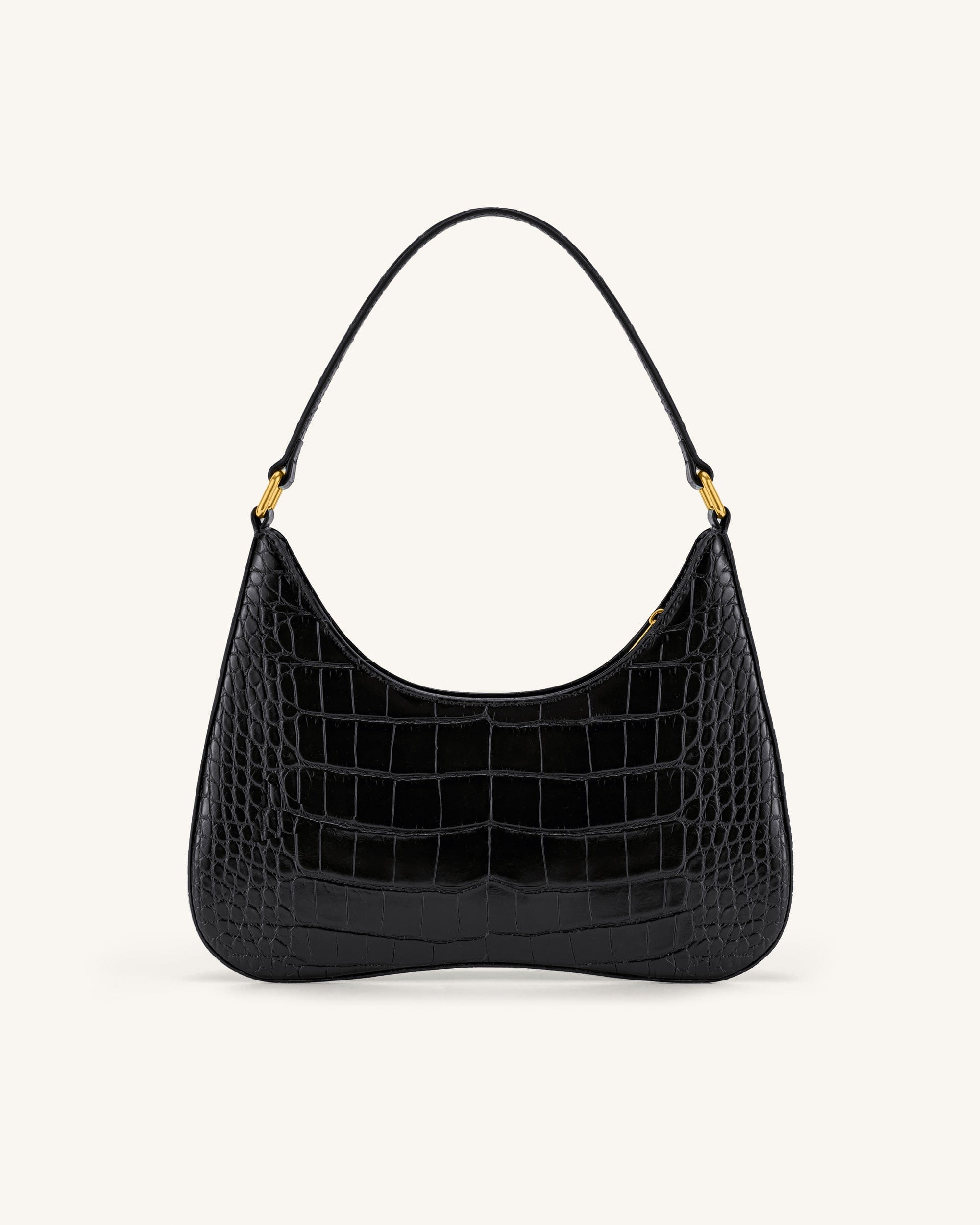 Ruby Shoulder Bag - Black Croc