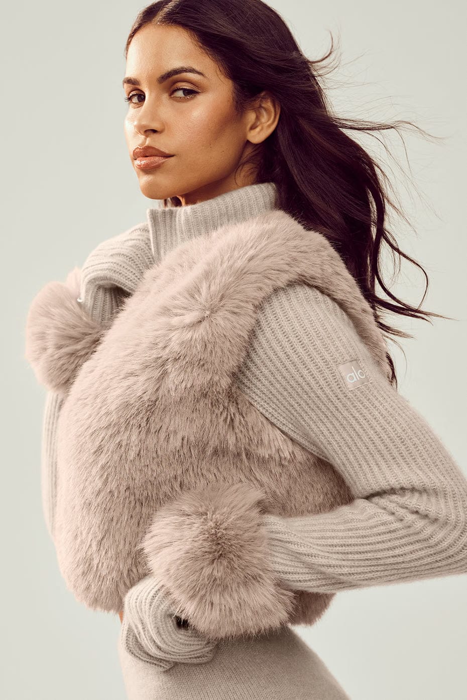 Faux Fur Cashmere Northstar Full Zip
