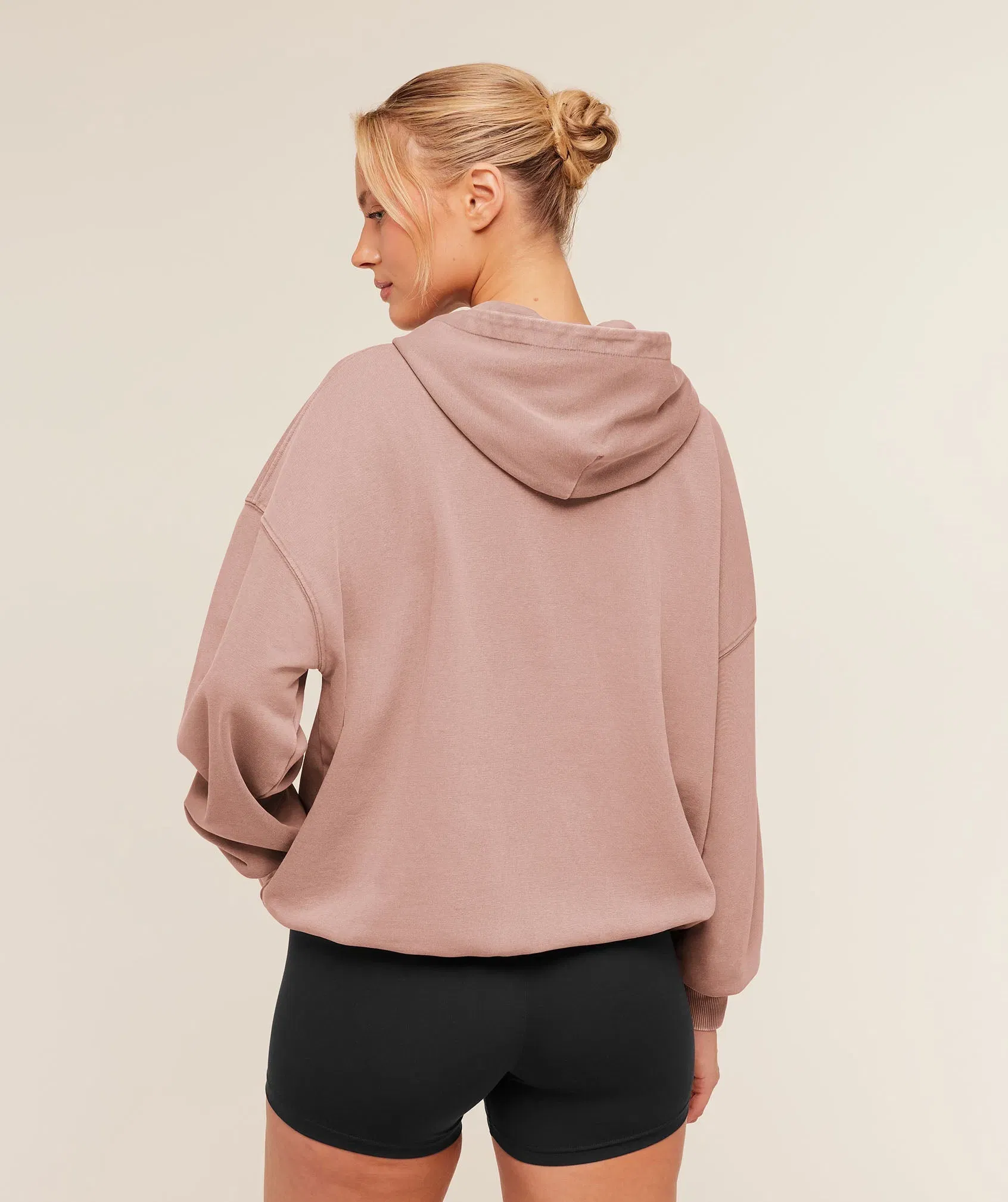 Women's Gymshark Chainstitch Graphic Hoodie Chestnut Pink