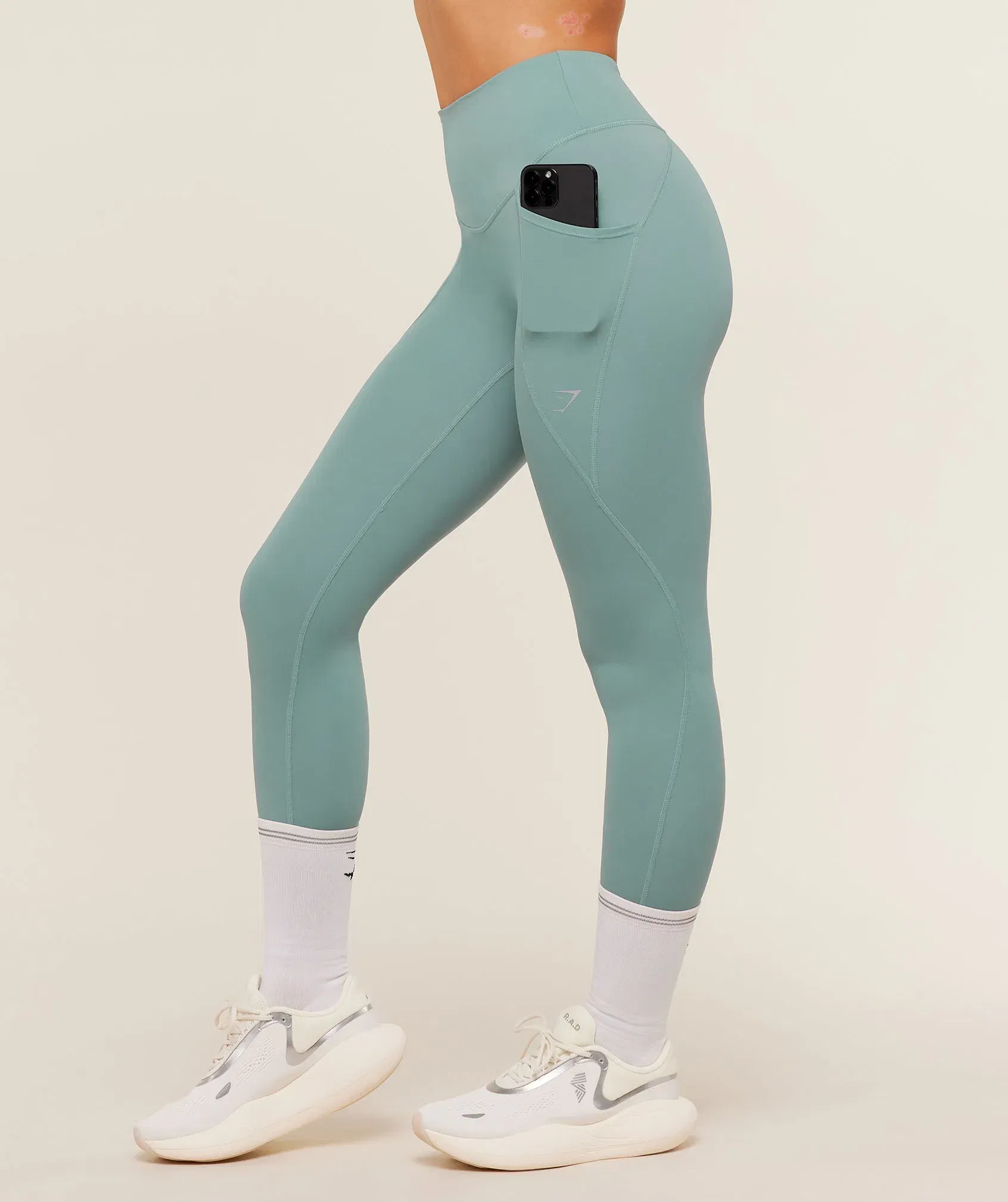 Gymshark Running Pocket Leggings - GS Storm Blue