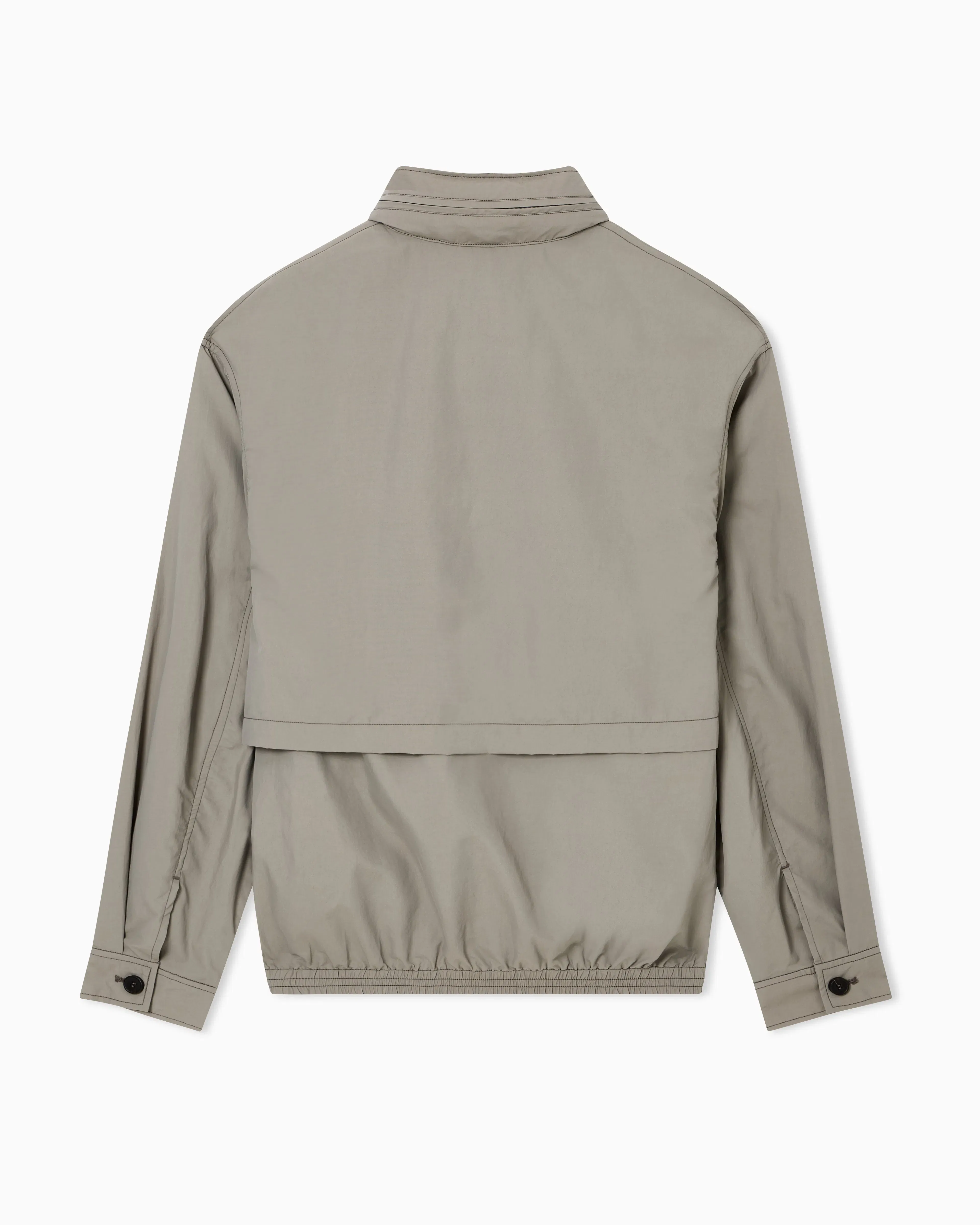 Emporio Armani Multi-pocket blouson in silk-blend nylon