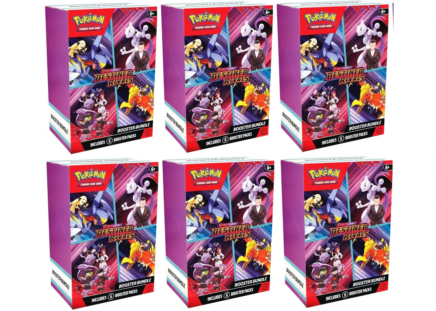 2025 Pokemon Scarlet & Violet Destined Rivals Booster Bundle 6X Lot