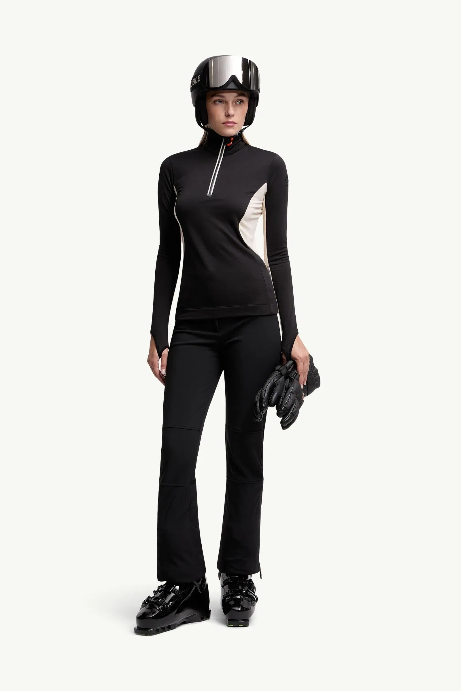 Moncler Polartec® Half-Zip Turtleneck Black Black
