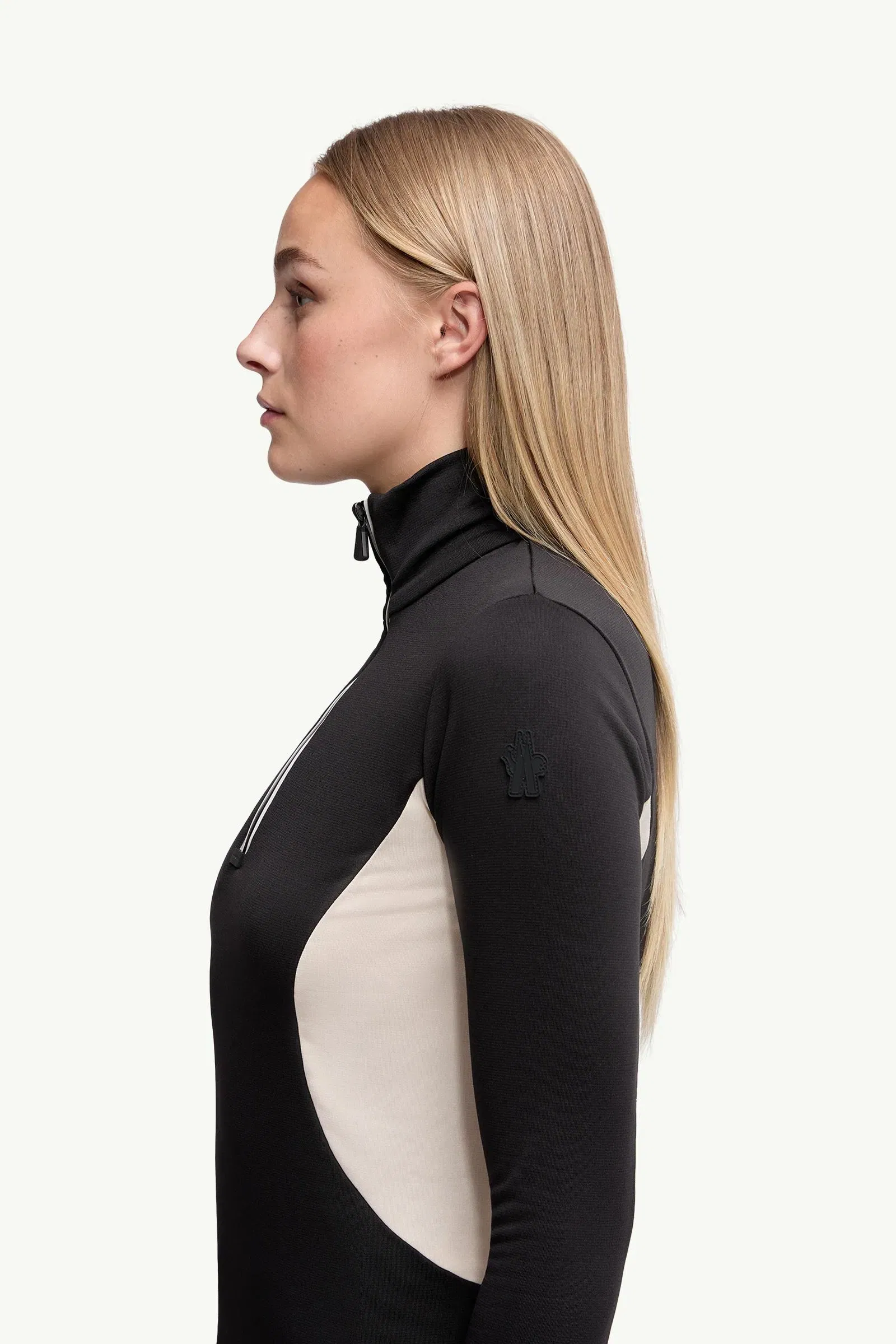 Moncler Polartec® Half-Zip Turtleneck Black Black