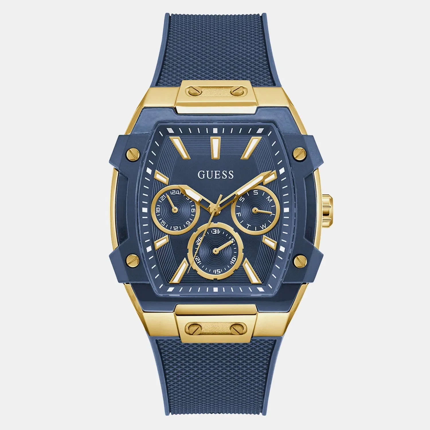 Guess Gt Phoenix Men Quartz Blue Dial Analog Stainless Steel Gw0956G5