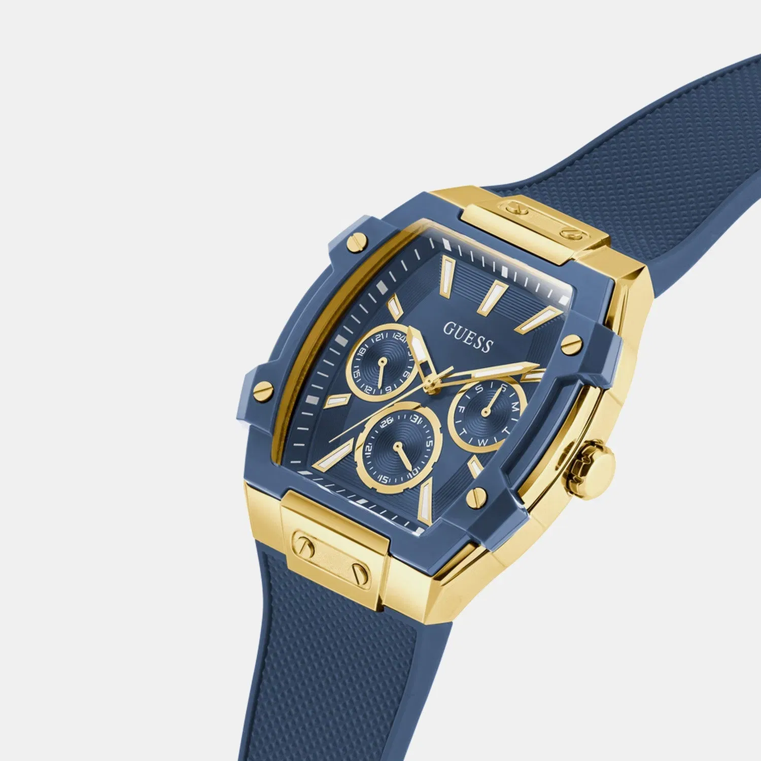 Guess Gt Phoenix Men Quartz Blue Dial Analog Stainless Steel Gw0956G5