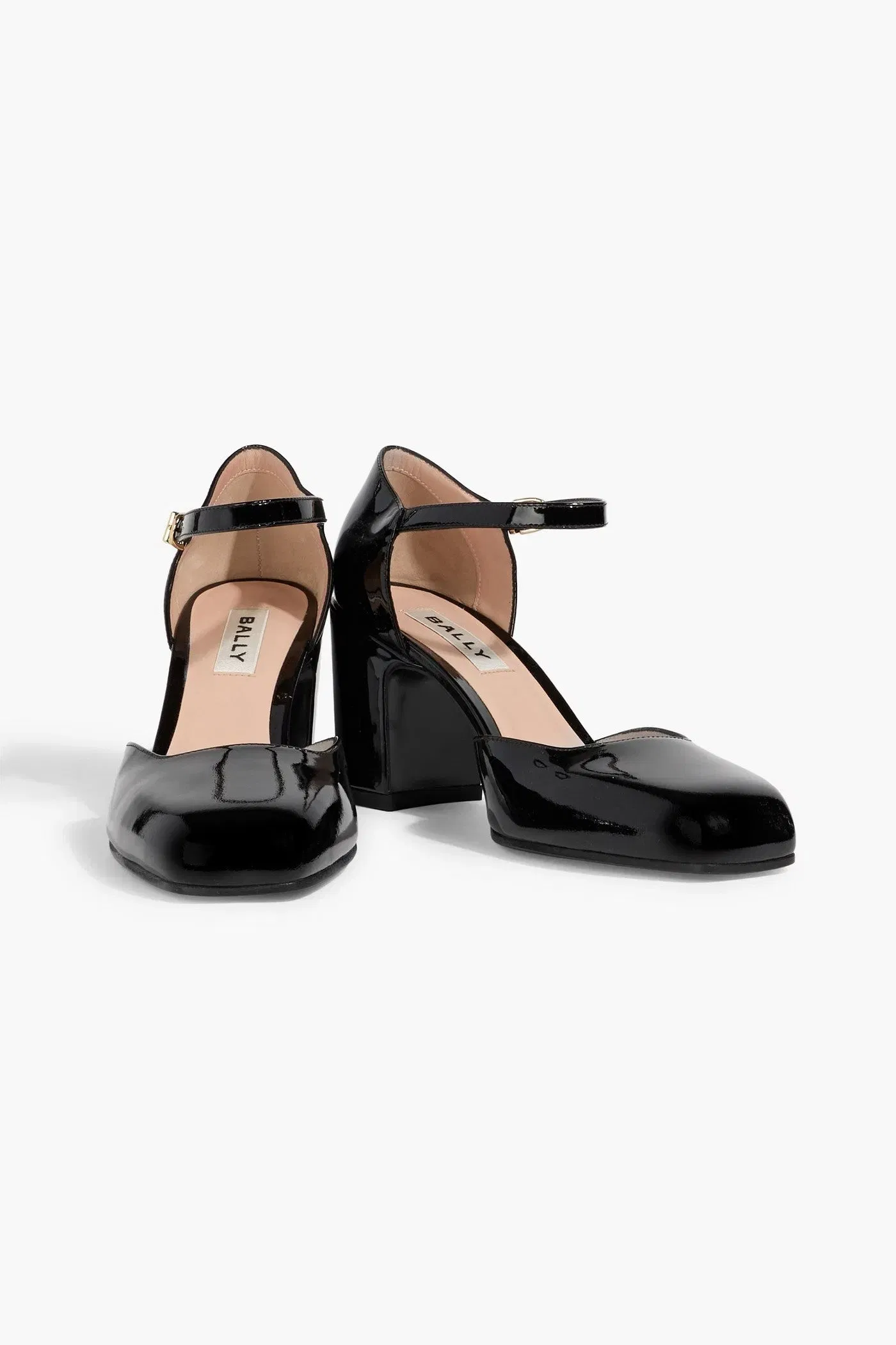 Bally Elidia 75 Patent Leather Heels Black Women's