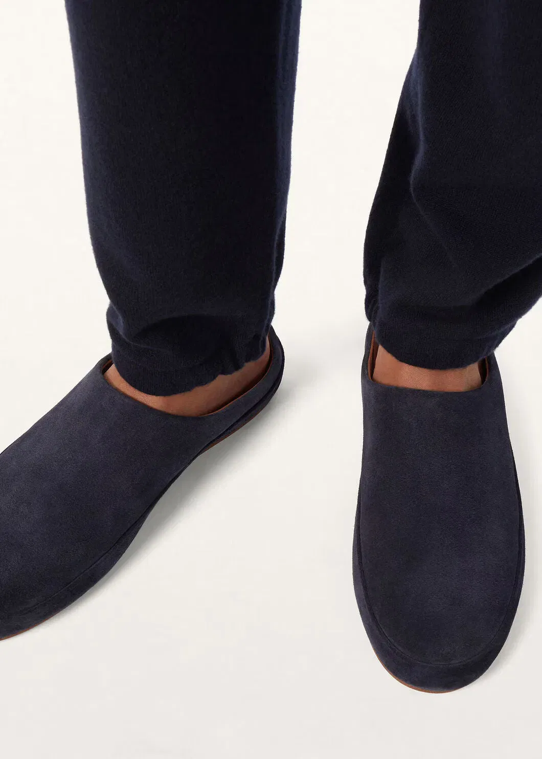 LoroPiana Tomori Walk Mule Dark Blue Abyss