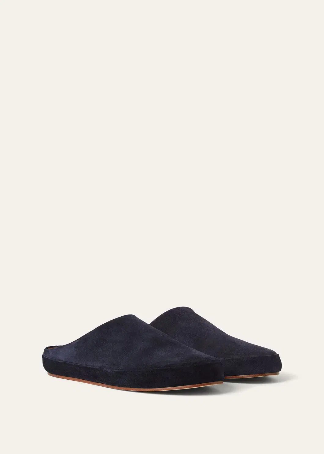 LoroPiana Tomori Walk Mule Dark Blue Abyss