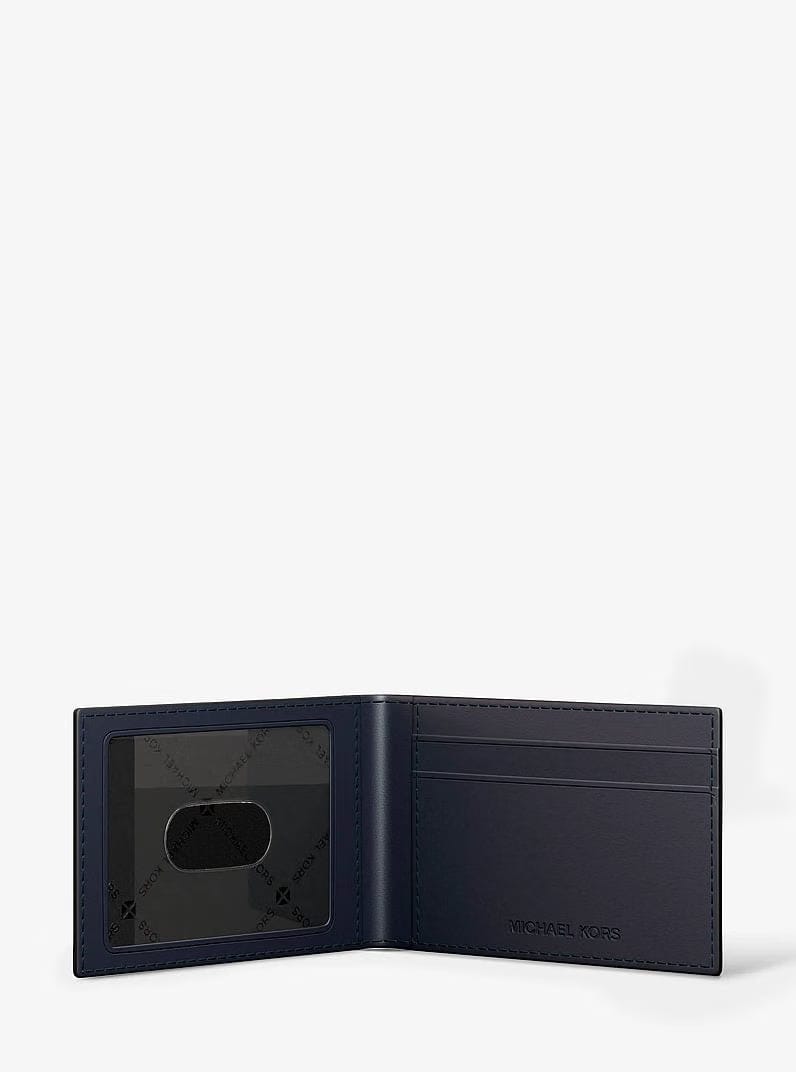 Michael Kors Cooper Signature Logo Wallet Admrl-Plblue