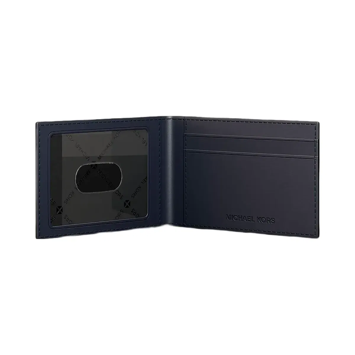 Michael Kors Cooper Signature Logo Wallet Admrl-Plblue