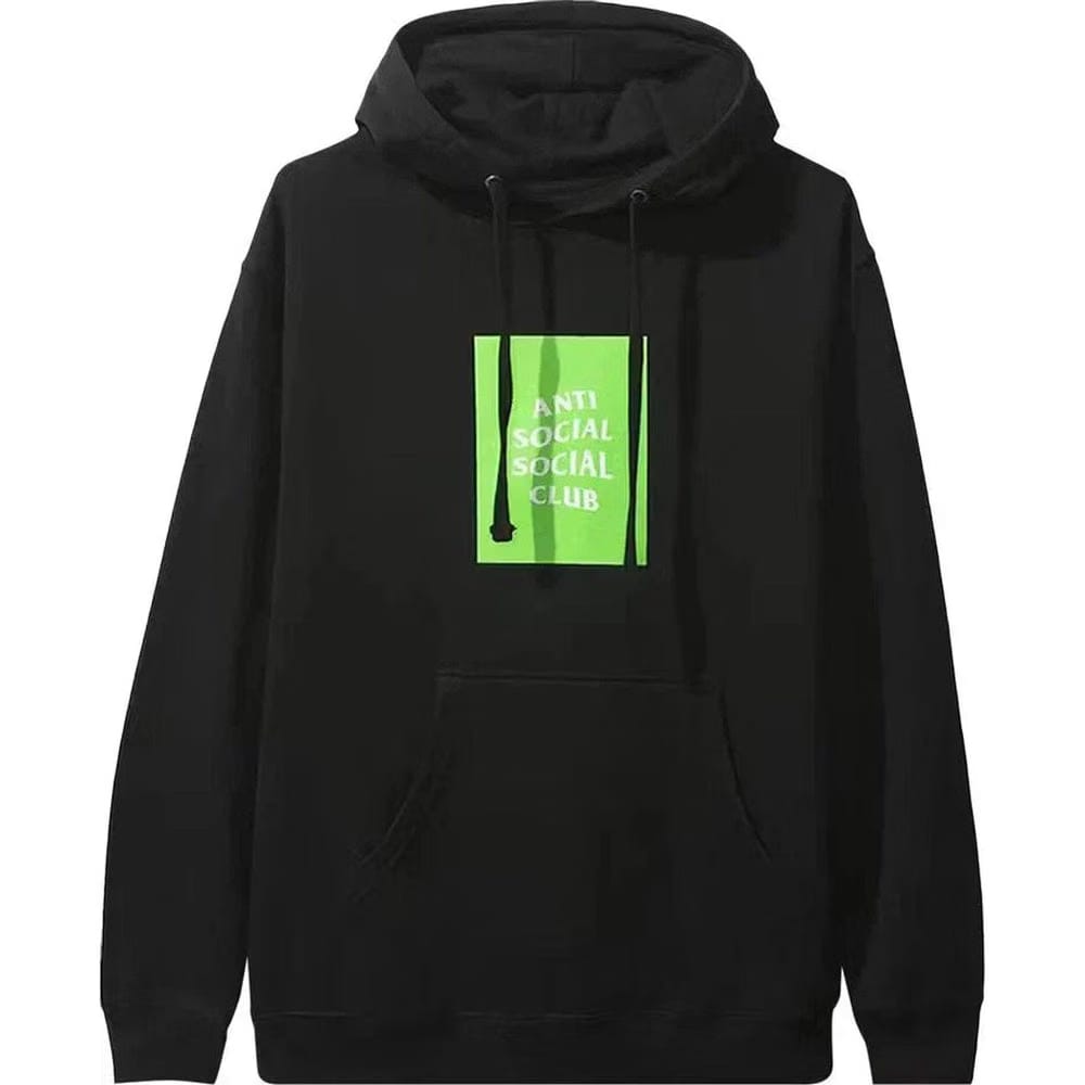 Anti Social Social Club Box Logo Hoodie "Black"