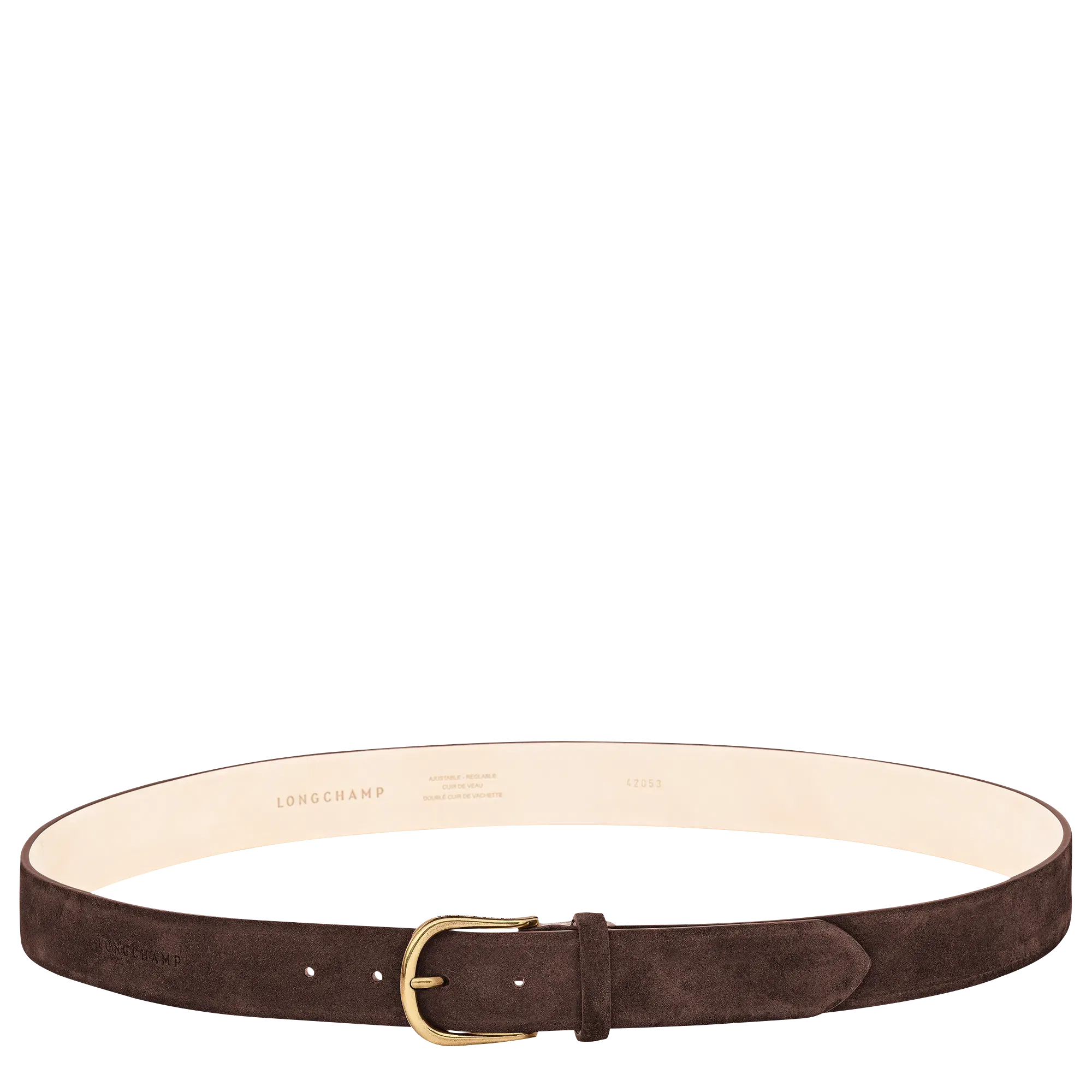 Longchamp French Charm Men's belt Mocha