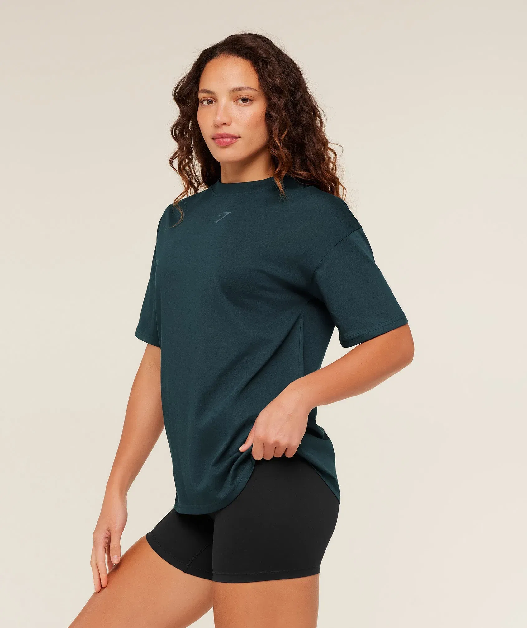 Gymshark Power Oversized T-Shirt - Deep Petrol Blue