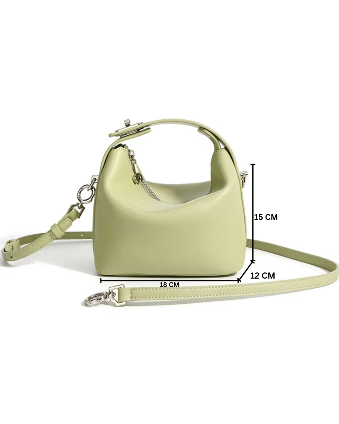 Liora - Ladies Leather Handbag | Avocado Green