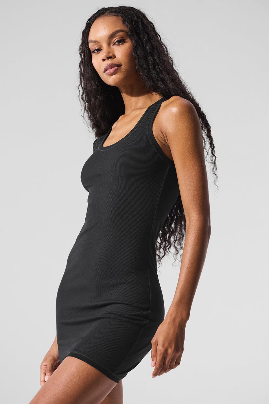 Alo Yoga Ribbed Mesh Secret Dress