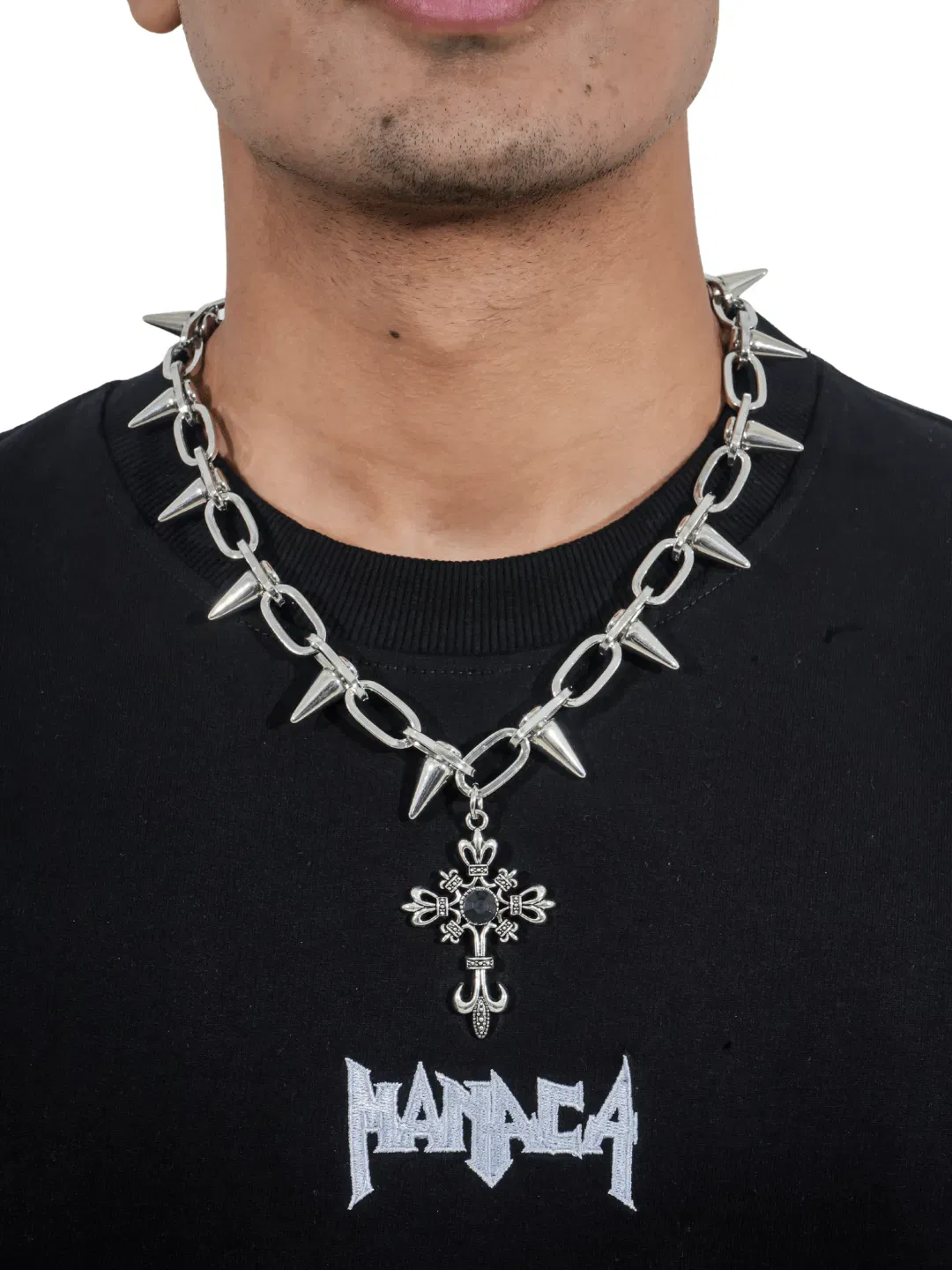 Void Spike Cross Necklace