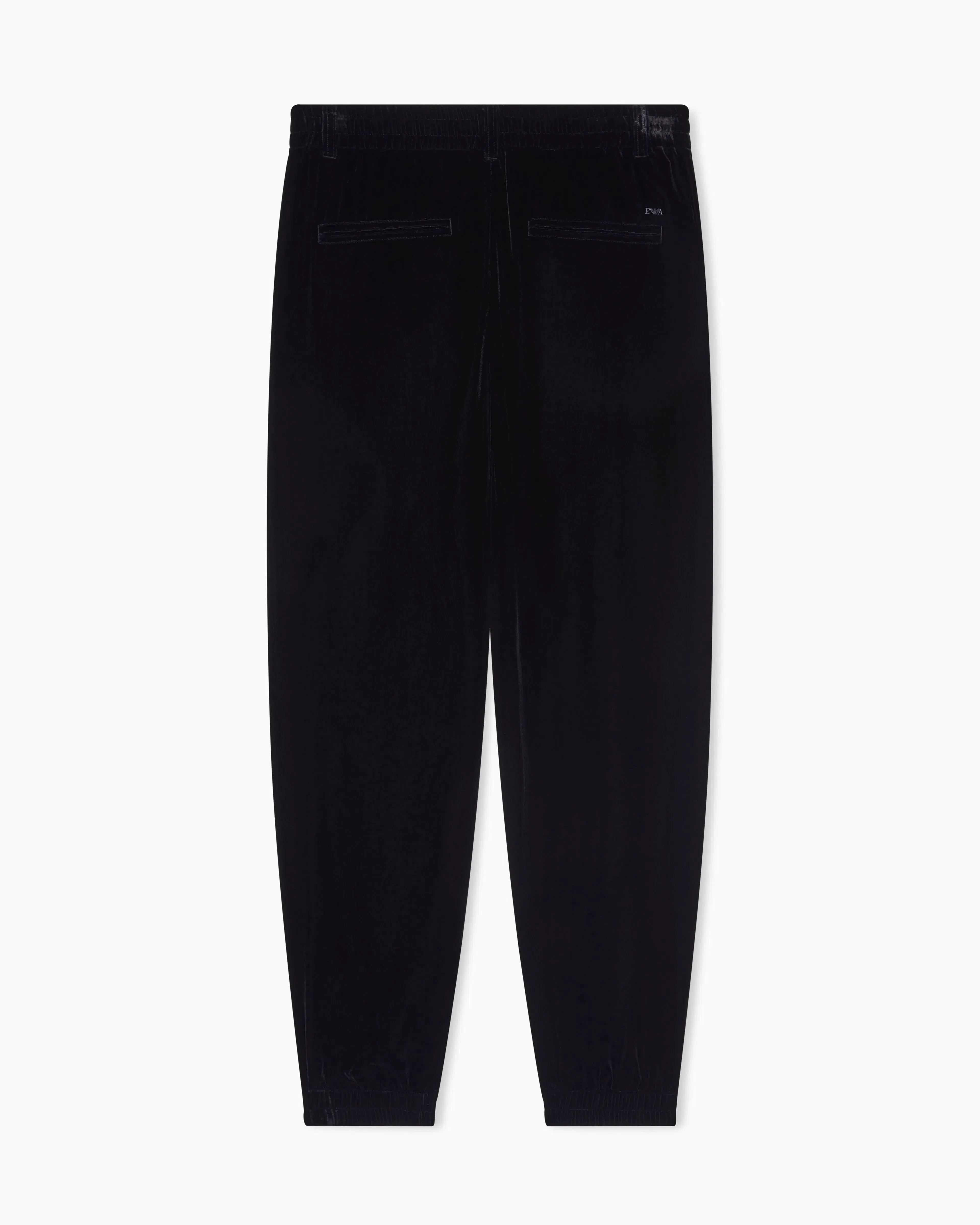Emporio Armani Lunar New Year chenille trousers with ribbing and charm